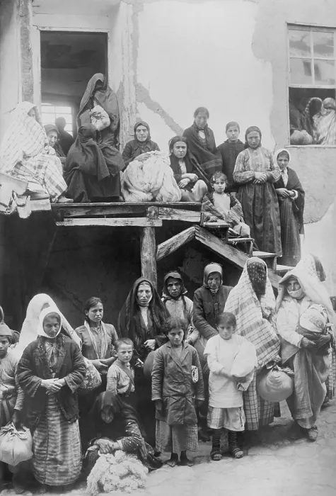 Framed Print : Armenian and possibly Turkish women with children, waiting for work at Marsavan (Merzifon), Turkey. May 1919 Framed Print : Armenian and possibly Turkish women with children, waiting for work at Marsavan (Merzifon), Turkey. May 1919
