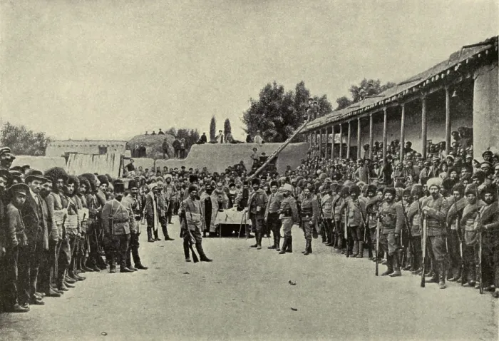 Framed Print : Armenian volunteers after swearing allegiance to help Russia against Turkey in WW1. They contributed to Russia's defeat of Turkish forces in the Battle of Sarikamis (Dec)