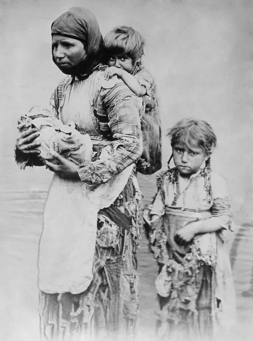 Framed Print : Armenian widow with 3 children seeking help from missionaries in 1899. Her husband was killed in the aftermath of the Armenian Massacres of 1894-1896 Framed Print : Armenian widow with 3 children seeking help from missionaries in 1899. Her husband was killed in the aftermath of the Armenian Massacres of 1894-1896