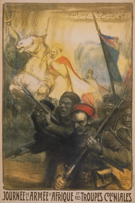 Framed Print : Army of Africa soldiers, from French colonies, who fought for France in WW1. 170, 000 soldiers, mostly from Algeria, Tunisia, and Morocco were in the French Armie Framed Print : Army of Africa soldiers, from French colonies, who fought for France in WW1. 170, 000 soldiers, mostly from Algeria, Tunisia, and Morocco were in the French Armie