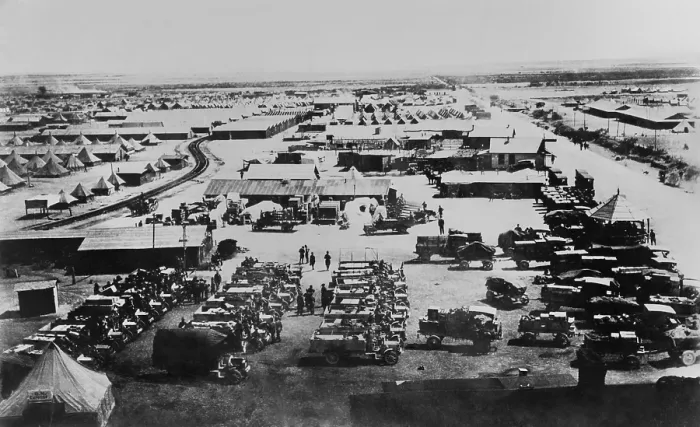 Framed Print : US Army camp at Columbus, New Mexico in 1916 during the Mexican Expedition against Pancho Villa