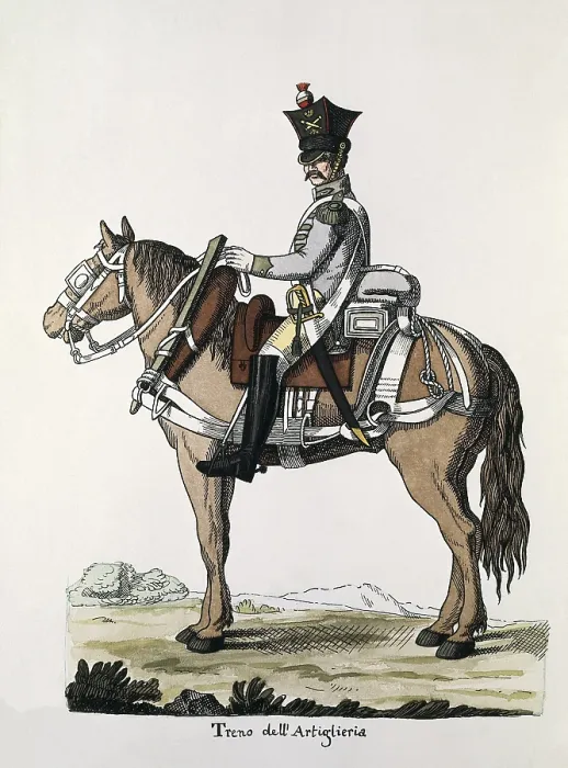 Framed Print : Army of the Kingdom of Italy (napoleonic period). Draught horse. Litography. AISA / Everett Collection**US SALES ONLY** Framed Print : Army of the Kingdom of Italy (napoleonic period). Draught horse. Litography. AISA / Everett Collection**US SALES ONLY**