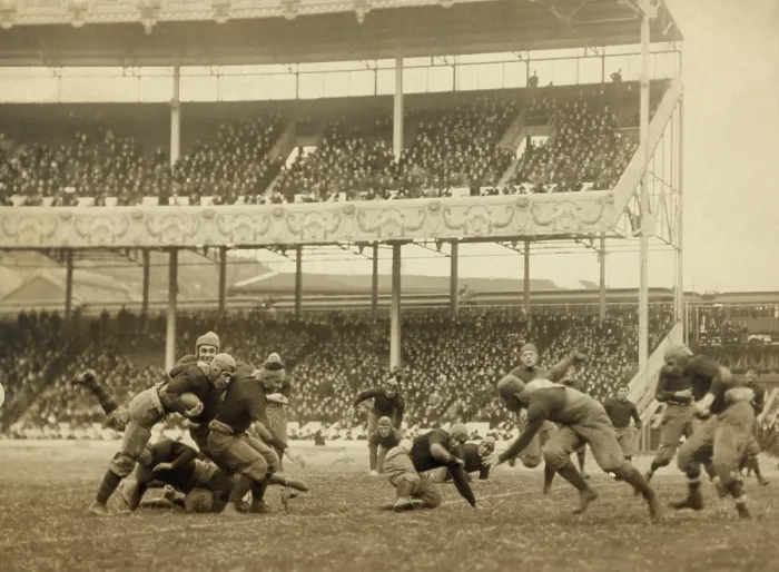 Framed Print : Army-Navy game football game at the Polo Grounds, Brooklyn, New York City, 1916 Framed Print : Army-Navy game football game at the Polo Grounds, Brooklyn, New York City, 1916