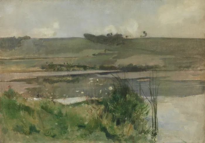 Framed Print : ARQUES-LA-BATAILLE, by John Henry Twachtman, 1884, American painting, oil on canvas Framed Print : ARQUES-LA-BATAILLE, by John Henry Twachtman, 1884, American painting, oil on canvas