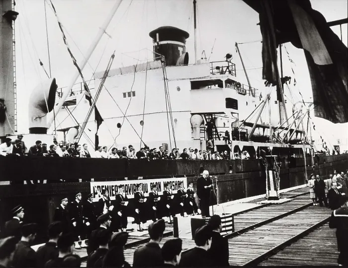 Framed Print : Arrival of the Marshall Plan to France (1948). AISA / Everett Collection**US SALES ONLY** Framed Print : Arrival of the Marshall Plan to France (1948). AISA / Everett Collection**US SALES ONLY**