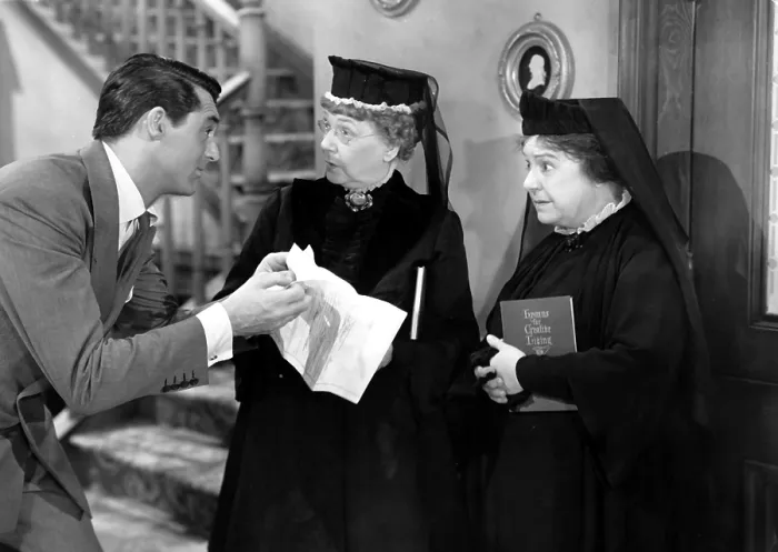 Framed Print : ARSENIC AND OLD LACE, Cary Grant, Jean Adair, Josephine Hull, 1944 Framed Print : ARSENIC AND OLD LACE, Cary Grant, Jean Adair, Josephine Hull, 1944