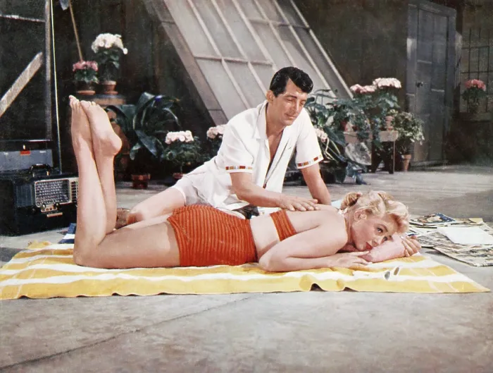 Framed Print : ARTISTS AND MODELS, front to back: Dorothy Malone, Dean Martin, 1955 Framed Print : ARTISTS AND MODELS, front to back: Dorothy Malone, Dean Martin, 1955