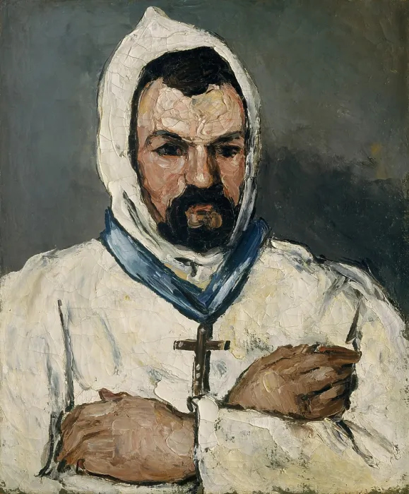 Framed Print : Artists Uncle, as a Monk, by Paul Cezanne, 1866, French Post-Impressionist oil painting Framed Print : Artists Uncle, as a Monk, by Paul Cezanne, 1866, French Post-Impressionist oil painting