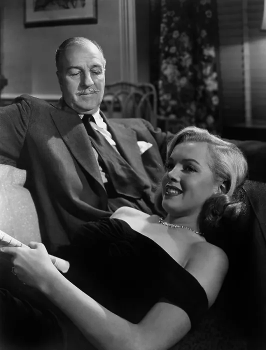 Framed Print : THE ASPHALT JUNGLE, Louis Calhern, Marilyn Monroe, 1950