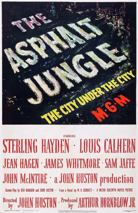 Framed Print : THE ASPHALT JUNGLE, poster art, 1950 Framed Print : THE ASPHALT JUNGLE, poster art, 1950