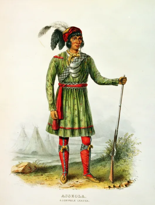 Framed Print : Asseola, Seminole leader of Florida. lithograph by George Catlin ca. 1838 Framed Print : Asseola, Seminole leader of Florida. lithograph by George Catlin ca. 1838