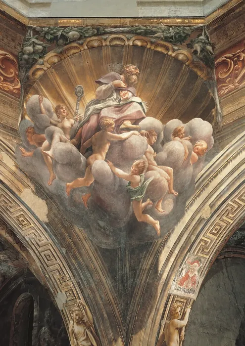 Framed Print : Assumption of the Virgin, by Antonio Allegri known as Correggio, 1526 - 1530 about, 16th Century, fresco, cm 1093 x 1195 - Italy, Emilia Romagna, Parma Framed Print : Assumption of the Virgin, by Antonio Allegri known as Correggio, 1526 - 1530 about, 16th Century, fresco, cm 1093 x 1195 - Italy, Emilia Romagna, Parma