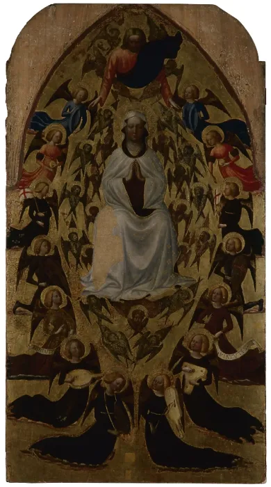 Framed Print : Assumption of the Virgin, by Tommaso di Cristoforo Fini known as Masolino da Panicale, c Framed Print : Assumption of the Virgin, by Tommaso di Cristoforo Fini known as Masolino da Panicale, c