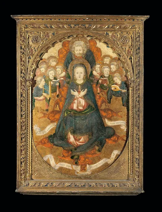 Framed Print : Assumption of the Virgin, by Unknown Artist, 15th Century, - Italy, Lombardy, Milan, Brera art gallery. All