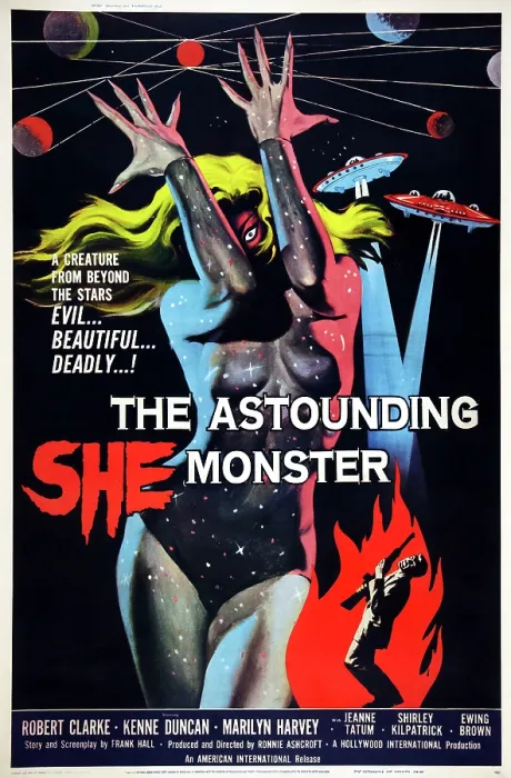 Framed Print : THE ASTOUNDING SHE-MONSTER, poster art, 1957