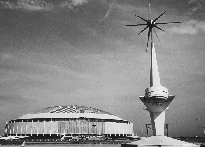Framed Print : The Astrodome (aka The Eighth Wonder of the World), Houston, Texas, circa 1965. Courtesy: CSU Archives / Everett Collection