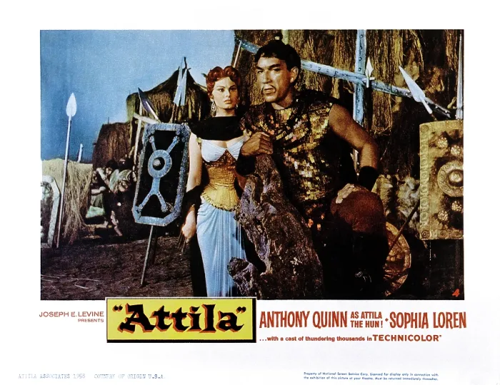 Framed Print : ATTILA, (aka ATTILA, IL FLAGELLO DI DIO), Sophia Loren, Anthony Quinn, 1954 Framed Print : ATTILA, (aka ATTILA, IL FLAGELLO DI DIO), Sophia Loren, Anthony Quinn, 1954