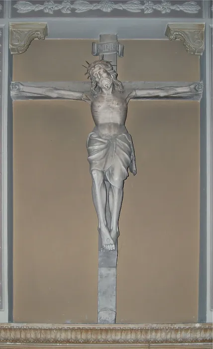 Framed Print : attributed Jacopino da Tradate, Crucifix, 1450, 15th Century, Italy, Lombardy, Mantua, San Leonardo church (337301) Everett CollectionMondadori Portfolio**US SALES ONLY**