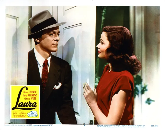 Framed Print : AURA, Dana Andrews, Gene Tierney, 1944. TM and Copyright 20th Century Fox Film Corp. All rights reserved. Courtesy: Everett Collection Framed Print : AURA, Dana Andrews, Gene Tierney, 1944. TM and Copyright 20th Century Fox Film Corp. All rights reserved. Courtesy: Everett Collection