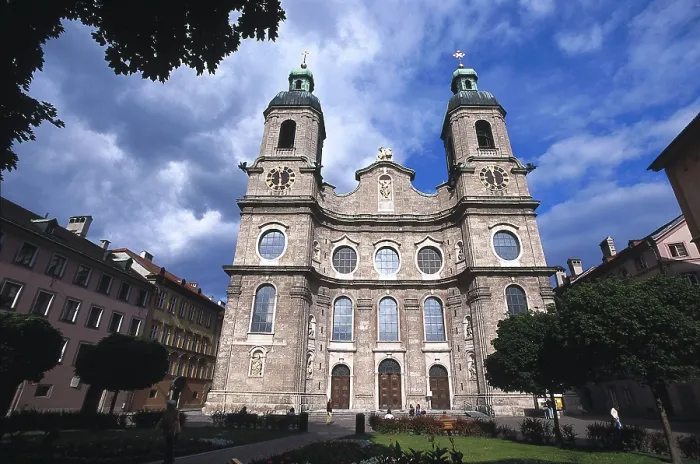 Framed Print : AUSTRIA. Innsbruck. Cathedral of Innsbruck (1717-1724). Dedicated to Saint Jakob. Baroque art. Architecture. AISA / Everett Collection**US SALES ONLY** Framed Print : AUSTRIA. Innsbruck. Cathedral of Innsbruck (1717-1724). Dedicated to Saint Jakob. Baroque art. Architecture. AISA / Everett Collection**US SALES ONLY**