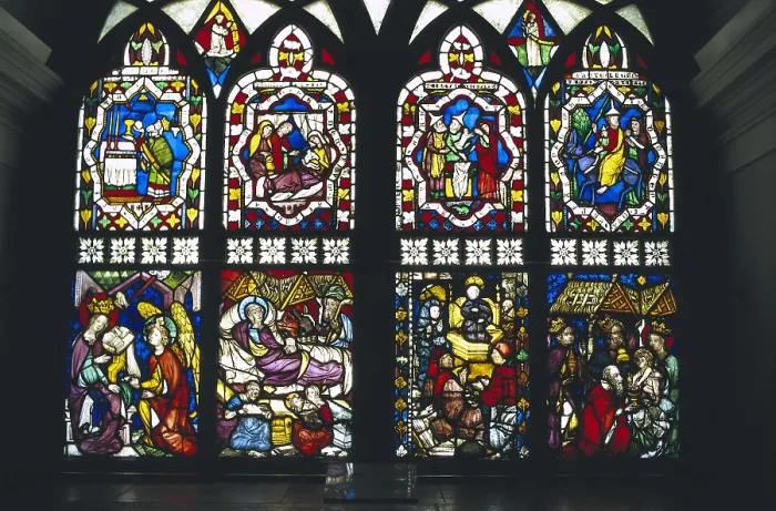 Framed Print : AUSTRIA. Klosterneubourg. Monastery of Klosterneubourg. Stained-glasses in the chapel. AISA / Everett Collection**US SALES ONLY**