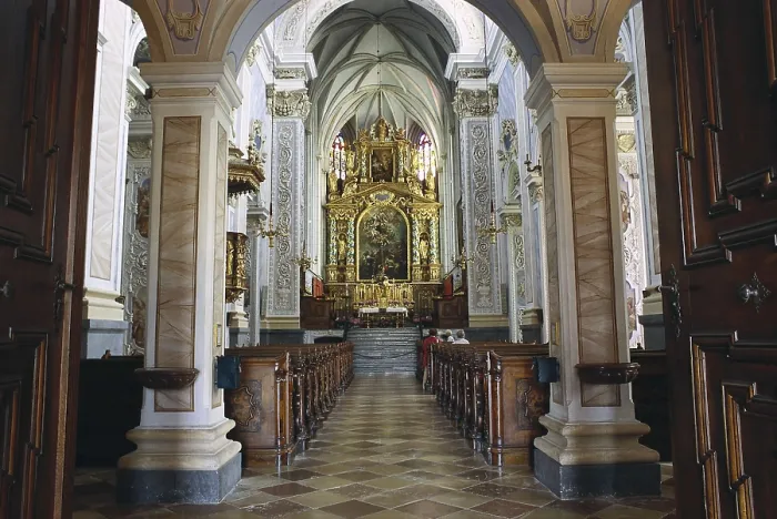 Framed Print : AUSTRIA. Krems. Gttweig Abbey. Church inside the monastery. Baroque art. AISA / Everett Collection**US SALES ONLY**