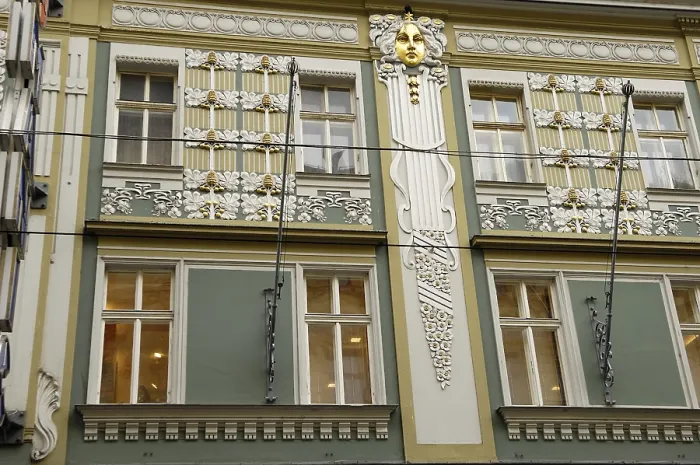 Framed Print : AUSTRIA. Linz. Art Nouveau house in Landstrasse. Modernism. AISA / Everett Collection**US SALES ONLY**