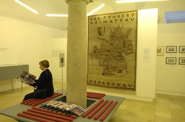 Framed Print : AUSTRIA. Linz. Museum of the Castle. Exhibition 'The Cultural Capital of the Fhrer'. AISA / Everett Collection - Image has fine art copyright