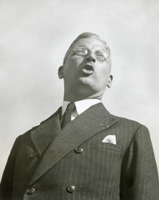 Framed Print : Austrian Chancellor, Dr. Kurt Von Schuschnigg, speaking shortly before his ouster in 1938. He was forced from office by annexation of Austria into Nazi Germany on March 12, 1938