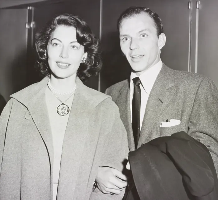 Framed Print : Ava Gardner and Frank Sinatra standing arm in arm at the Palace Theatre, New York City, Oct. 29, 1951 Framed Print : Ava Gardner and Frank Sinatra standing arm in arm at the Palace Theatre, New York City, Oct. 29, 1951