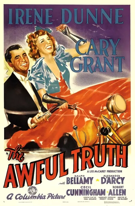 Framed Print : THE AWFUL TRUTH, Cary Grant, Irene Dunne, 1937