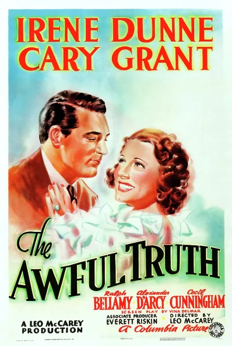 Framed Print : THE AWFUL TRUTH, US poster, from left: Cary Grant, Irene Dunne, 1937