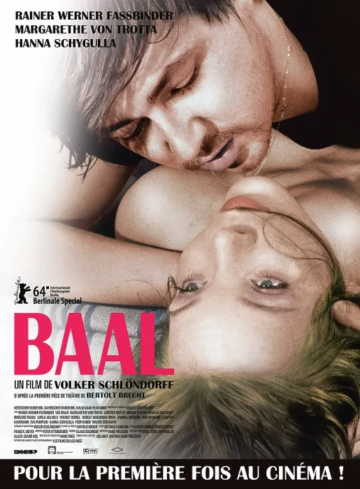 Framed Print : BAAL, French poster, from top: Rainer Werner Fassbinder, Margarethe von Trotta, 1970. Hessischer Rundfunk / Courtesy Everett Collection