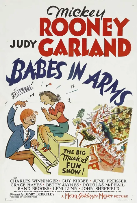 Framed Print : BABES IN ARMS, from left: Mickey Rooney, Judy Garland, 1939