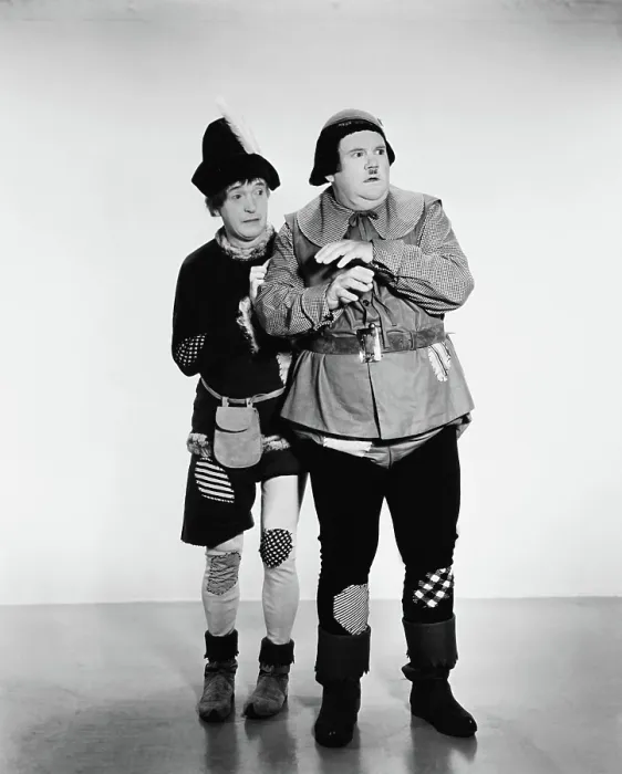 Framed Print : BABES IN TOYLAND, (aka MARCH OF THE WOODEN SOLDIERS), from left: Stan Laurel, Oliver Hardy, 1934
