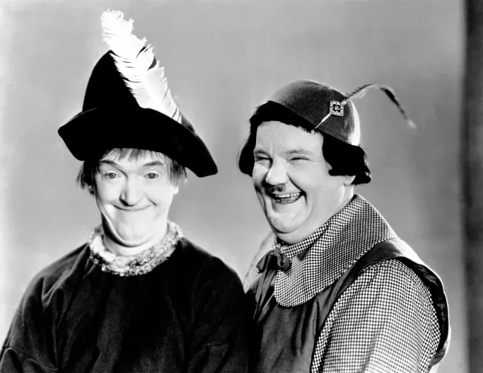 Framed Print : BABES IN TOYLAND, (aka MARCH OF THE WOODEN SOLDIERS), from left: Stan Laurel, Oliver Hardy, 1934