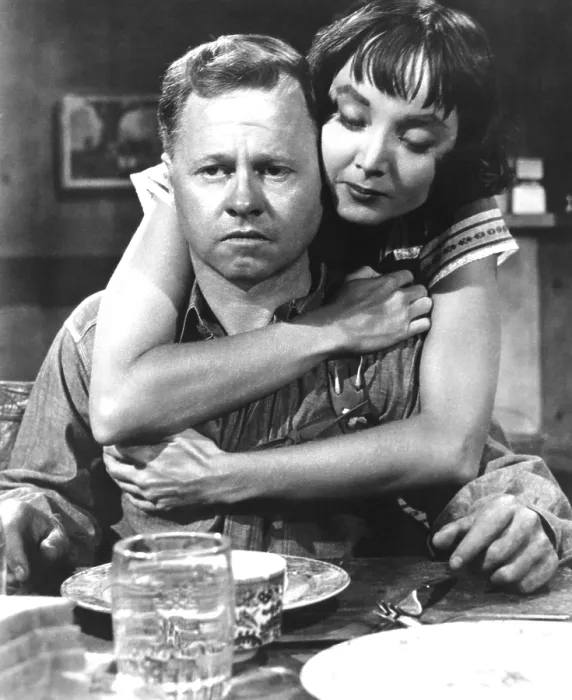 Framed Print : BABY FACE NELSON, Mickey Rooney, Carolyn Jones, 1957