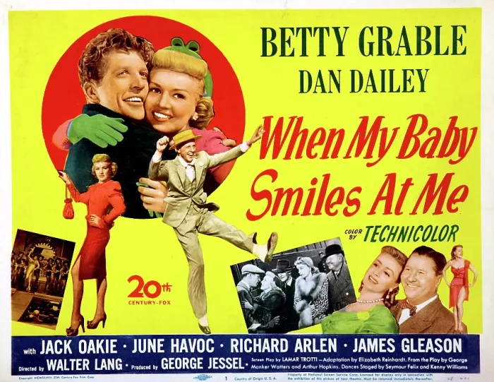 Framed Print : WHEN MY BABY SMILES AT ME, Dan Dailey, Betty Grable, 1948, (c) 20th Century Fox, TM & Copyright / Courtesy: Everett Collection Framed Print : WHEN MY BABY SMILES AT ME, Dan Dailey, Betty Grable, 1948, (c) 20th Century Fox, TM & Copyright / Courtesy: Everett Collection