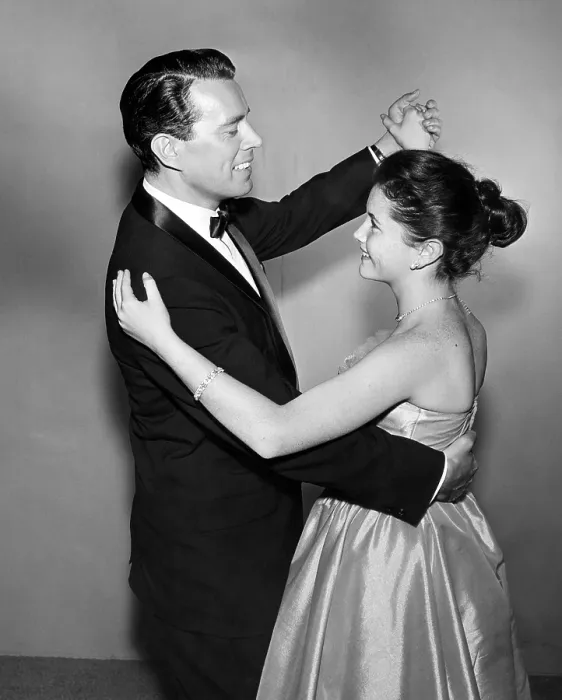Framed Print : BACHELOR FATHER, from left, John Forsythe, Noreen Corcoran, Bentley and His Junior Image, aired February 2, 1958