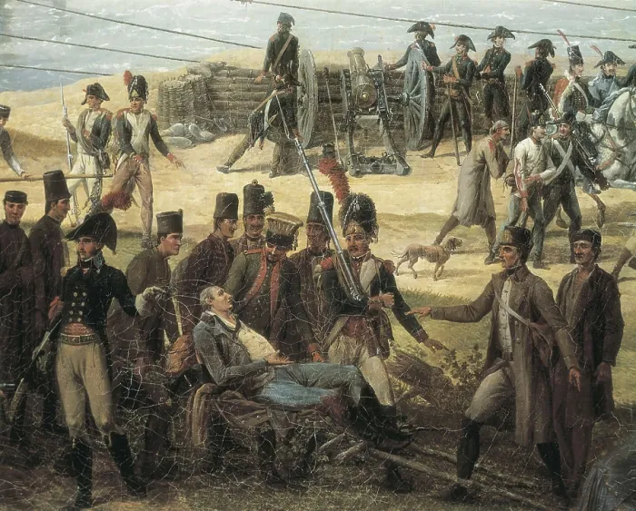 Framed Print : BACLER D'ALBE, Louis-Albert-Ghislain (1761-1824). Battle of Arcole (November 17, 1796). 1804. Detail. Oil on canvas. FRANCE. Versailles. National Museum of Versailles Framed Print : BACLER D'ALBE, Louis-Albert-Ghislain (1761-1824). Battle of Arcole (November 17, 1796). 1804. Detail. Oil on canvas. FRANCE. Versailles. National Museum of Versailles