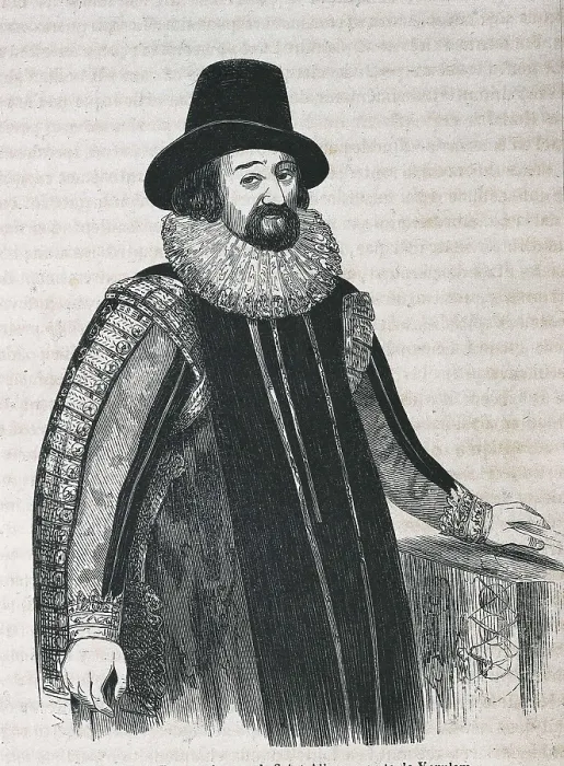 Framed Print : BACON, Francis (1561-1626). Engraving after a painting by Paul van Sommer. Engraving. AISA / Everett Collection**US SALES ONLY**