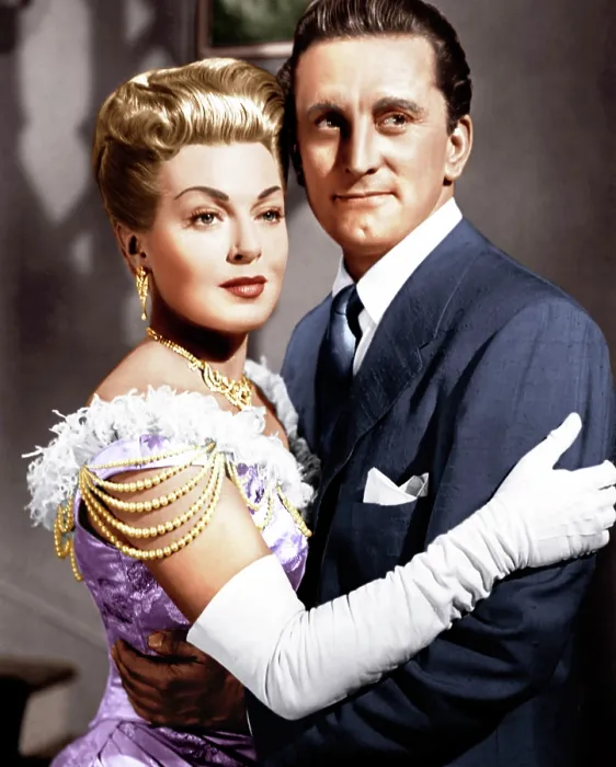 Framed Print : THE BAD AND THE BEAUTIFUL, from left: Lana Turner, Kirk Douglas, 1952
