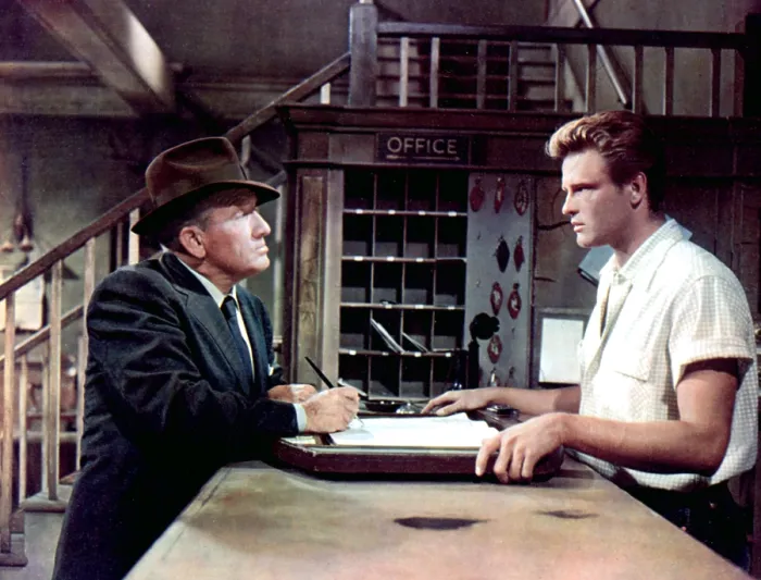 Framed Print : BAD DAY AT BLACK ROCK, Spencer Tracy, John Ericson, 1955 Framed Print : BAD DAY AT BLACK ROCK, Spencer Tracy, John Ericson, 1955