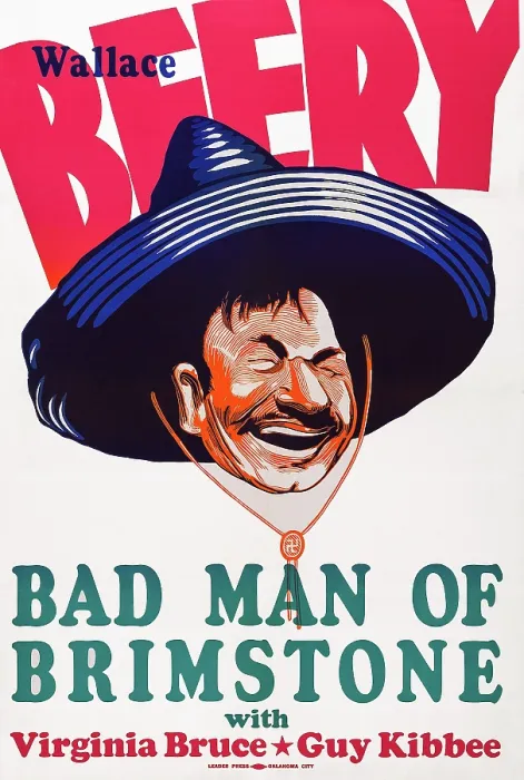 Framed Print : THE BAD MAN OF BRIMSTONE, US poster art, Wallace Beery, 1937