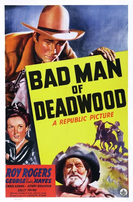 Framed Print : BAD MAN OF DEADWOOD, US poster art, Roy Rogers, Carol Adams, Gabby Hayes, 1941 Framed Print : BAD MAN OF DEADWOOD, US poster art, Roy Rogers, Carol Adams, Gabby Hayes, 1941