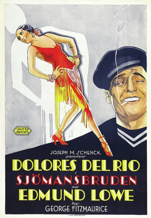 Framed Print : THE BAD ONE, Swedish poster art, Dolores Del Rio, 1930