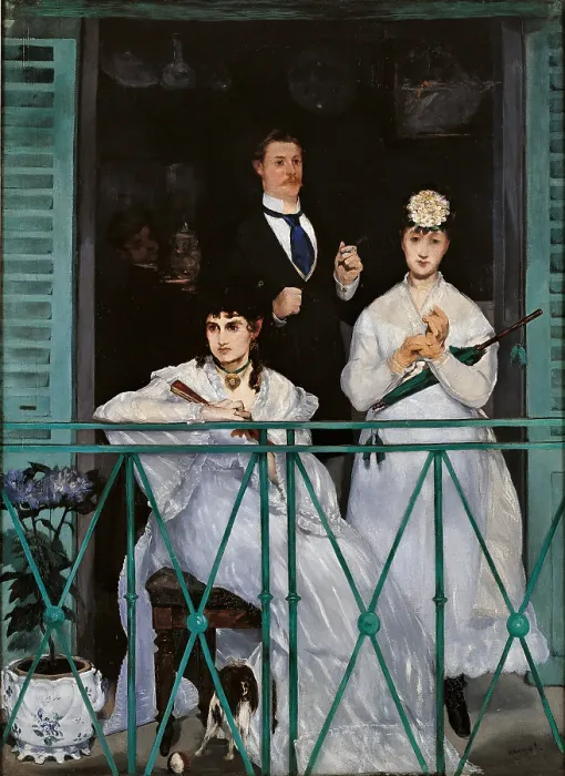 Framed Print : The Balcony, by Edouard Manet, 1868 - 1869, 19th Century, oil on canvas, 170 x 124 cm - France, Paris, Muse d'Orsay. Whole artwork view
