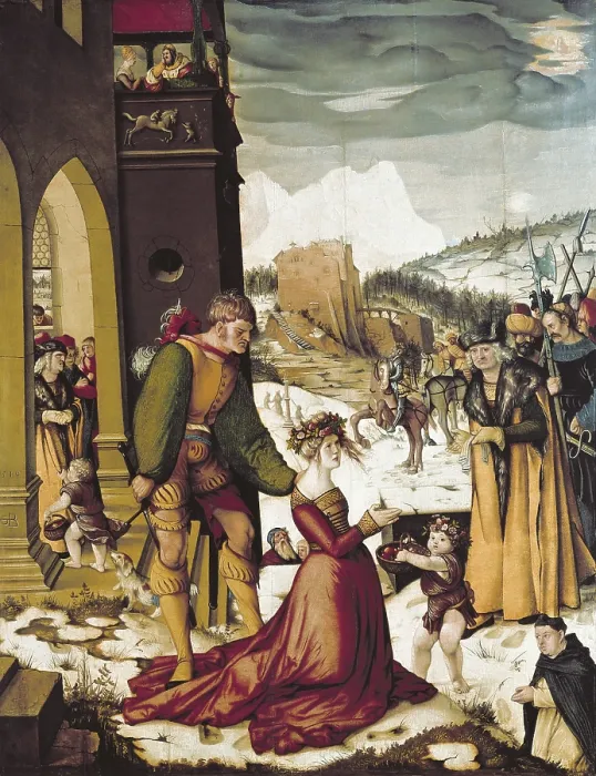 Framed Print : BALDUNG GRIEN, Hans (1485-1544). Beheading of St Dorothea. 1516. Renaissance art. Tempera on wood. CZECH Rep.. Prague. National Gallery in Prague Framed Print : BALDUNG GRIEN, Hans (1485-1544). Beheading of St Dorothea. 1516. Renaissance art. Tempera on wood. CZECH Rep.. Prague. National Gallery in Prague