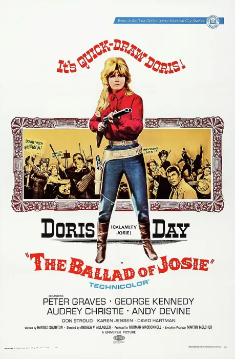 Framed Print : THE BALLAD OF JOSIE, US poster, Doris Day, 1967