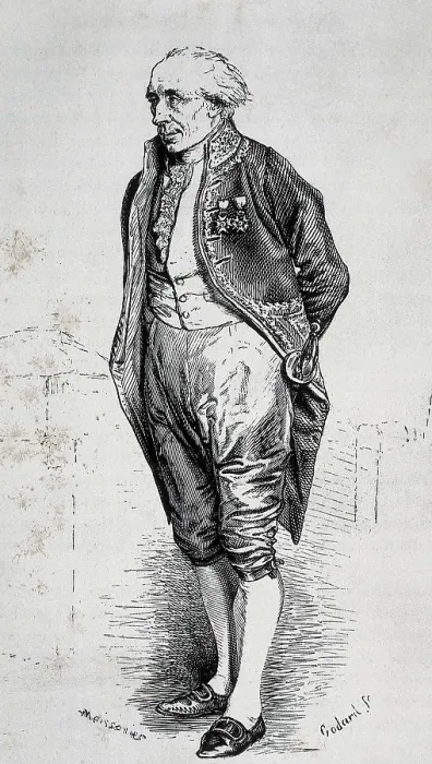 Framed Print : BALZAC, Honor de (1799-1850). Representation of 'Monsieur Fontaine' to illustrate 'La Comdie humaine' of Balzac. Edition published in Paris in 1863. Engraving